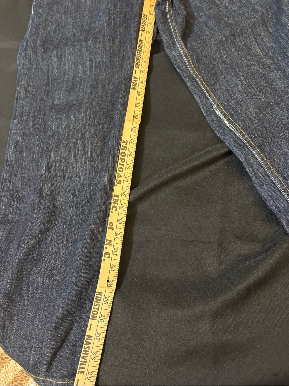 Vintage EVISU Genes Y2K Baggy Jeans White Seagull Size 40 - Picture 3 of 15